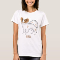 Papillon dog cartoon illustration