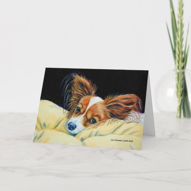 Papillon Dog Greeting Cards (Front)