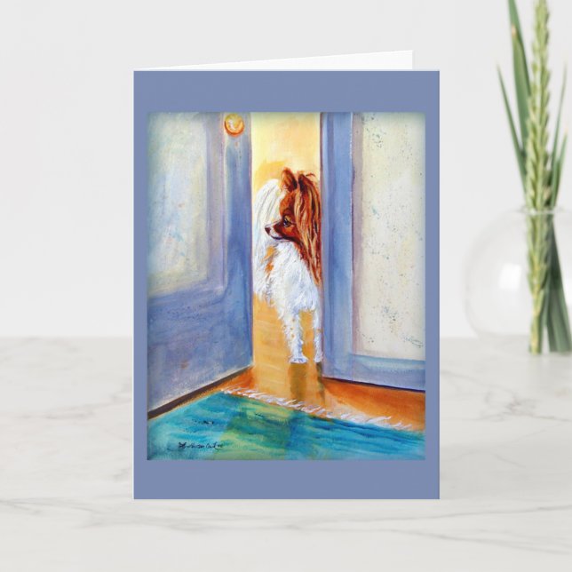 Papillon Dog Greeting Cards (Front)