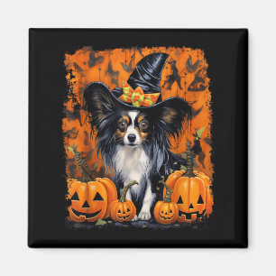 Papillon Dog Halloween Magnet