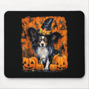 Papillon Dog Halloween Mouse Pad