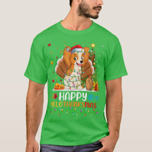 Papillon Dog Lover Funny Happy Papillon HelloThank T-Shirt