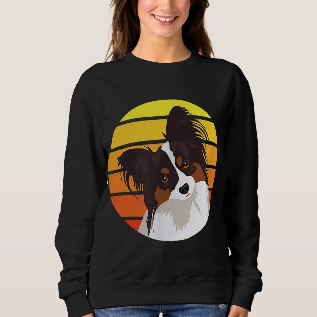 Papillon Dog Lover Gift Sweatshirt (Front)