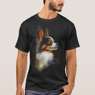 Papillon Dog Motif Pet Papillon Funny T-Shirt