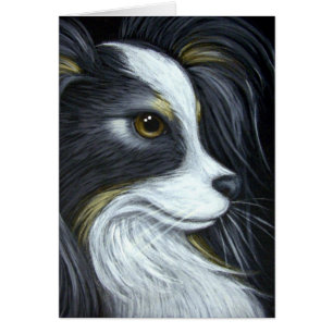 PAPILLON DOG PROFILE CUSTOMIZE Card