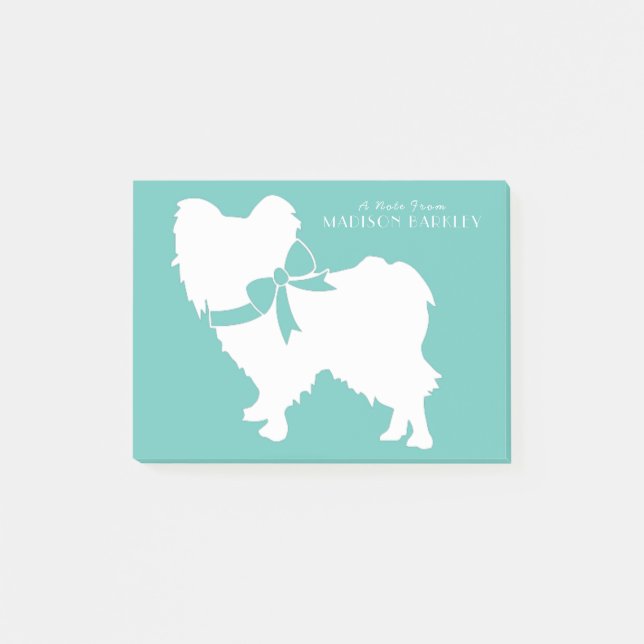 Papillon Dog Puppy Post-it Notes (Front)