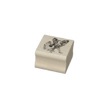 Papillon Dog Rubber Stamp Macy1