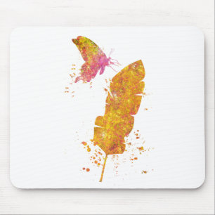 Papillon Feuille Forêt Sauvage Nature Monde Terre Mouse Pad