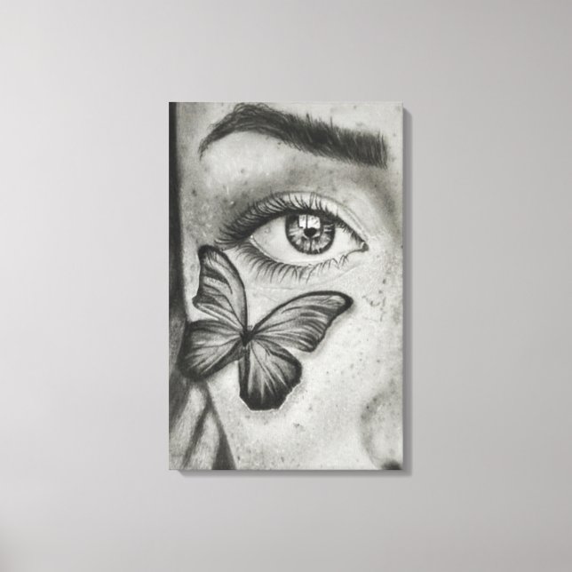 Papillon Focus Canvas Print (Front)