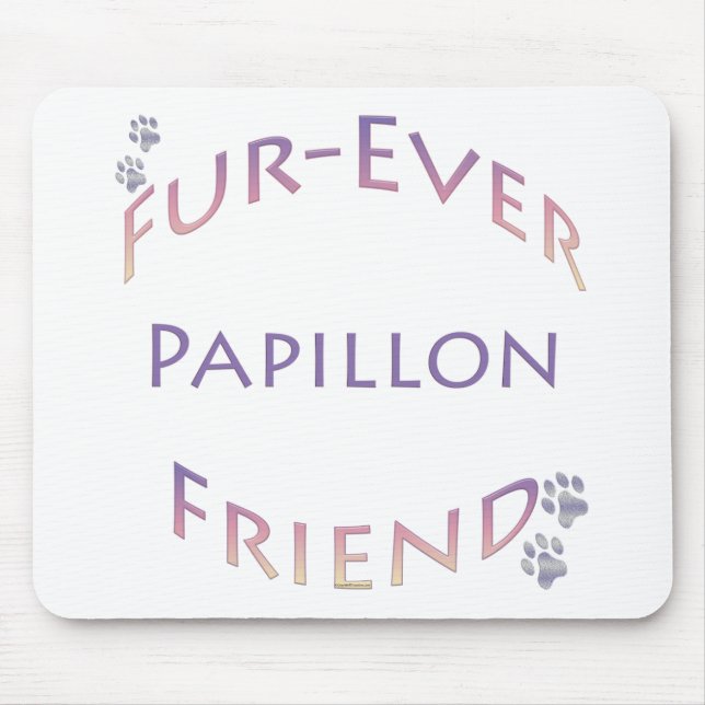 Papillon Furever Mouse Pad (Front)