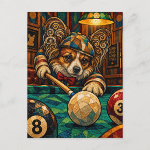 Papillon, Geometric Mosaic Postcard