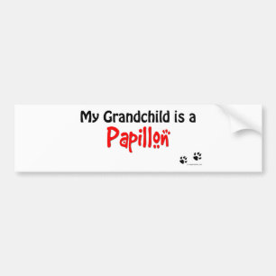 Papillon Grandchild Bumper Sticker