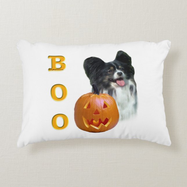 Papillon Halloween BOO Decorative Cushion (Front)