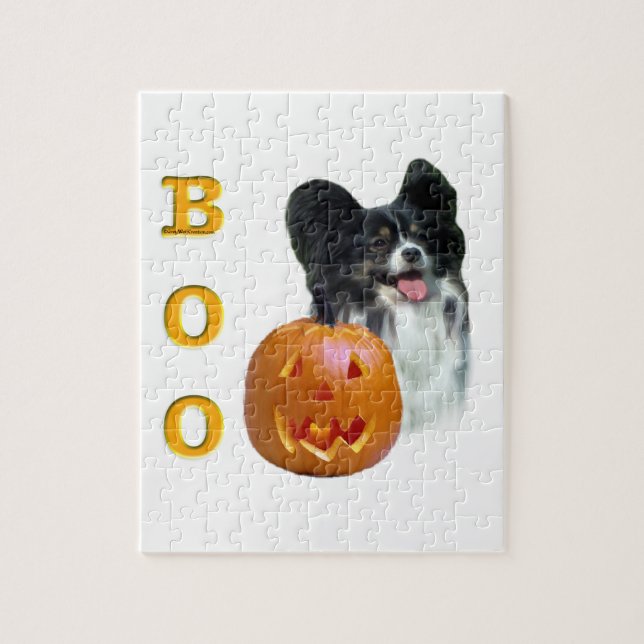 Papillon Halloween BOO Jigsaw Puzzle (Vertical)
