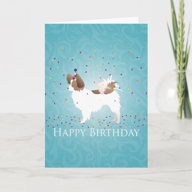 Papillon - Happy Birthday Card (Front)
