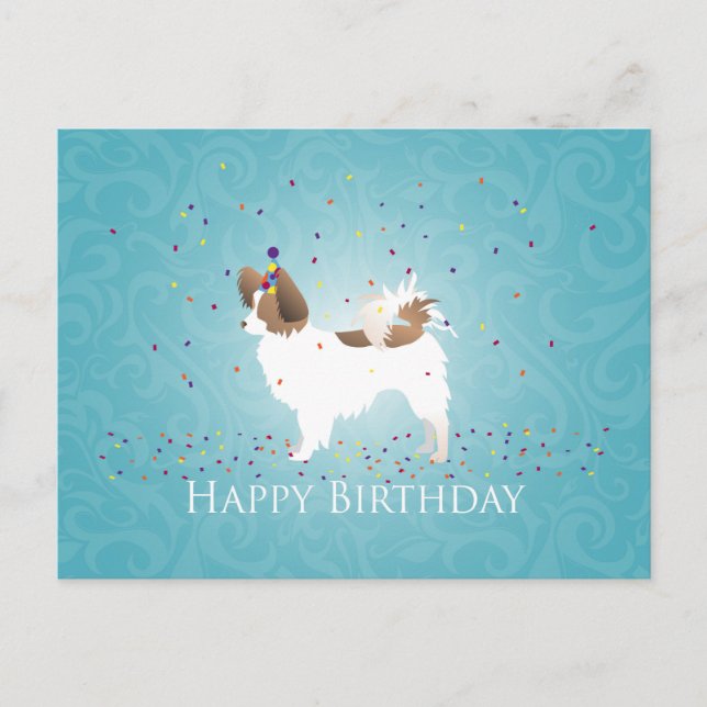 Papillon - Happy Birthday Postcard (Front)
