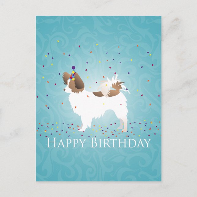 Papillon - Happy Birthday Postcard (Front)