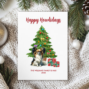 Papillon Happy Howlidays Card