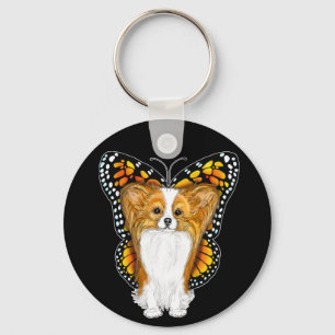 Papillon in Disguise Key Ring
