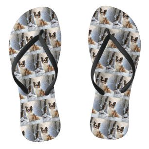 Papillon Let It Snow Christmas  Jandals
