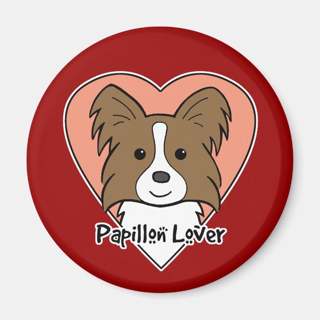 Papillon Lover Magnet (Front)