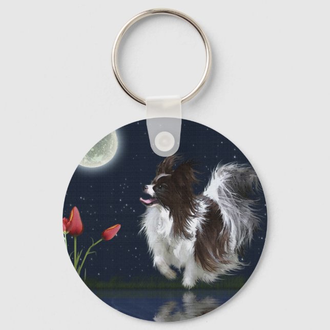 "PAPILLON MAGIC"  Key-chain Key Ring (Front)