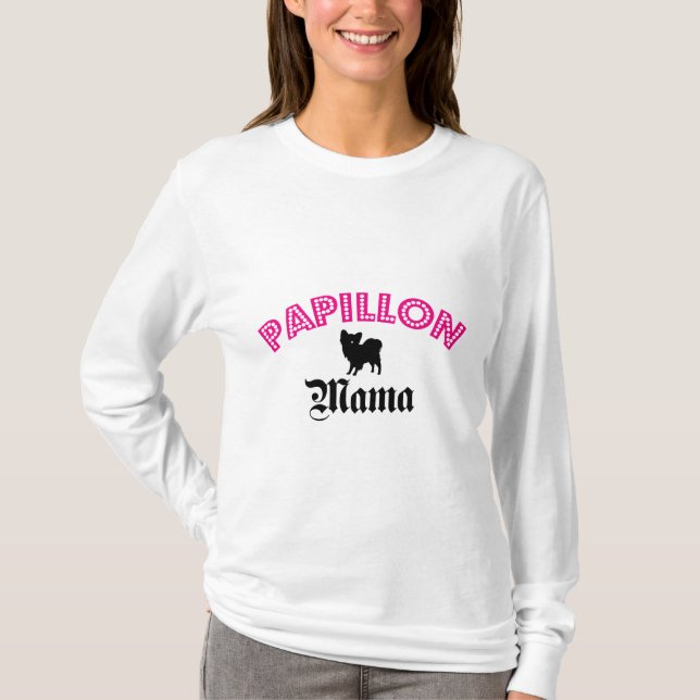 Papillon Mama T-Shirt (Front)