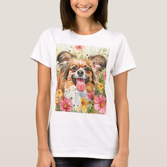 Papillon Mum Tee – Watercolor (Front)