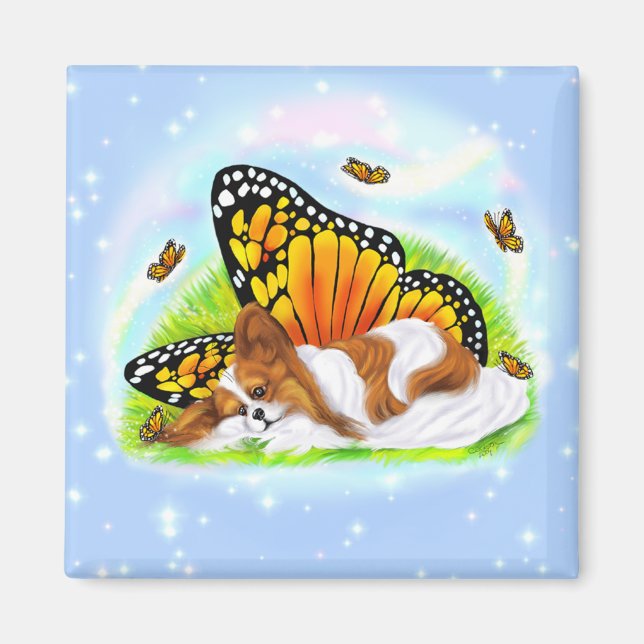 Papillon Mystical Monarch Magnet (Front)