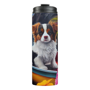 Papillon on a Paddle: A Scenic Adventure Thermal Tumbler