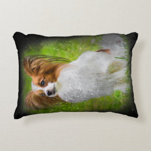 papillon,papilon,papillon dogs,papillon dog, decorative cushion