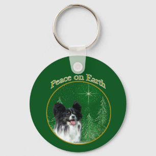 Papillon Peace Key Ring