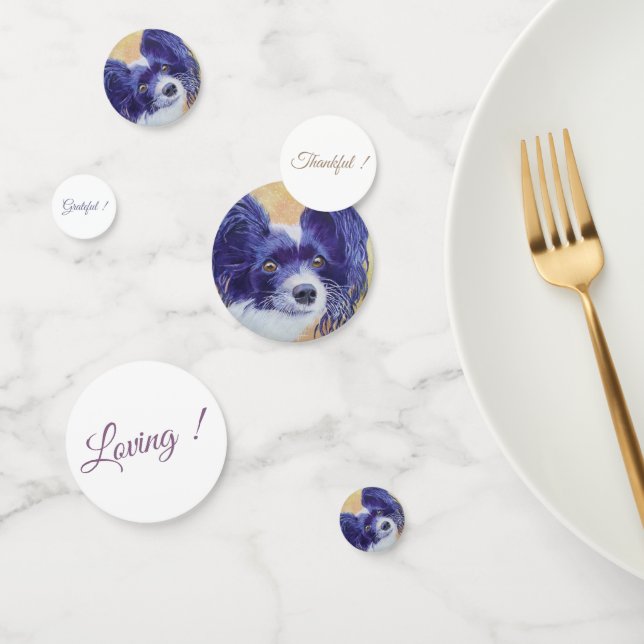 Papillon Puppy Birthday Confetti (Group)
