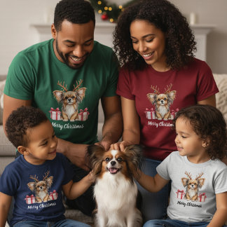 Papillon Reindeer T-Shirt
