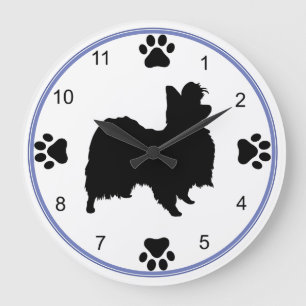 Papillon Silhouette Large Clock