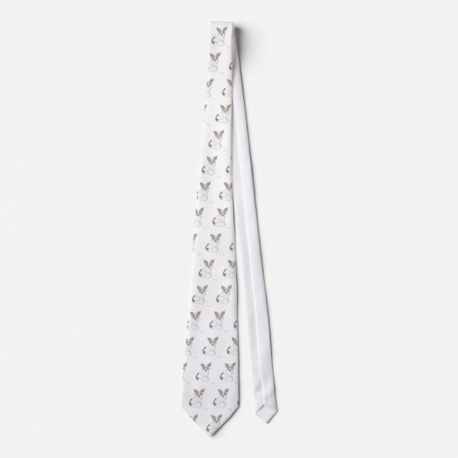 Papillon Sketch Necktie (Front)
