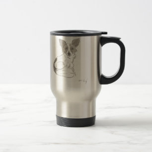 Papillon Sketch Travel Mug