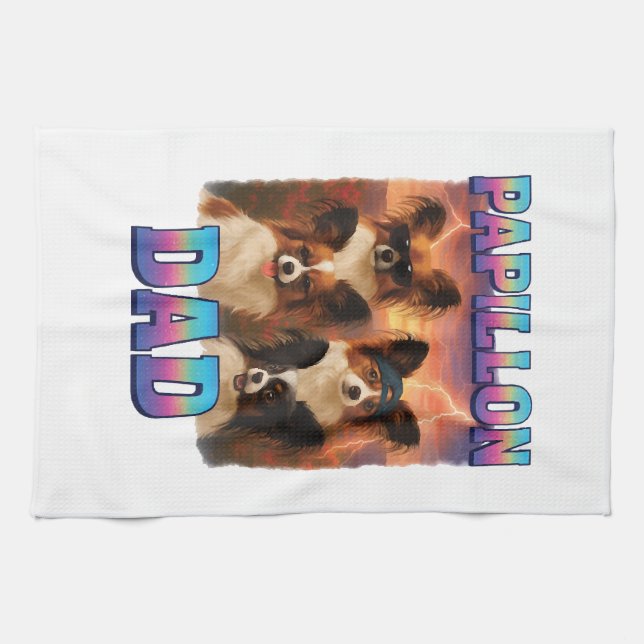Papillon Tea Towel (Horizontal)
