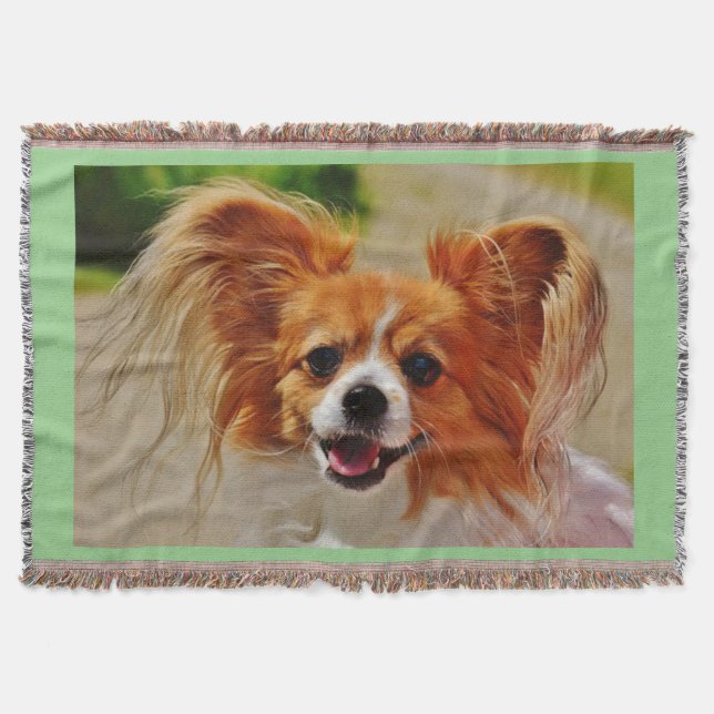 Papillon throw blanket. (Front)