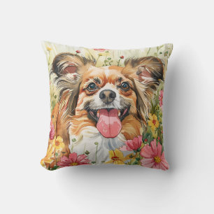 Papillon Throw Pillow – Watercolor Home Decor