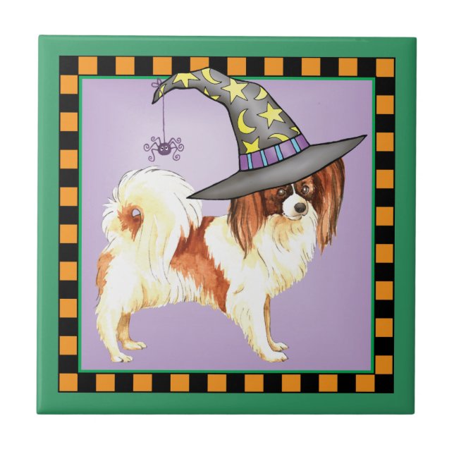 Papillon Witch Tile (Front)