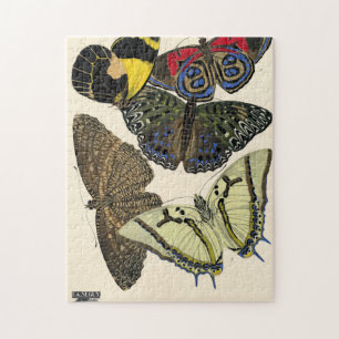 Papillons, Butterflies, Plate No.12 by E. A. Seguy Jigsaw Puzzle
