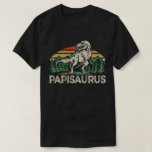 Papisaurus Dinosaur Grandpa Saurus Father's Day T-Shirt<br><div class="desc">Get this funny saying outfit for your special proud grandpa from granddaughter, grandson, grandchildren, on father's day or christmas, grandparents day, or any other Occasion. show how much grandad is loved and appreciated. A retro and vintage design to show your granddad that he's the coolest and world's best grandfather in...</div>