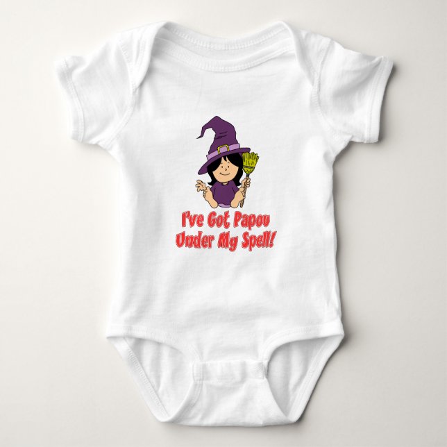 Papou Under My Spell Baby Bodysuit (Front)