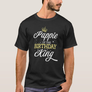 Pappie Of The Birthday King Party Bday Celebration T-Shirt