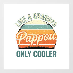 Pappou Like a Grandpa Only Cooler Vintage Shirt_1