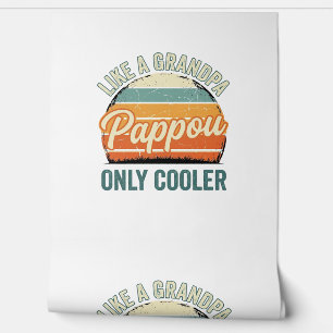 Pappou Like a Grandpa Only Cooler Vintage Shirt_1 Wallpaper
