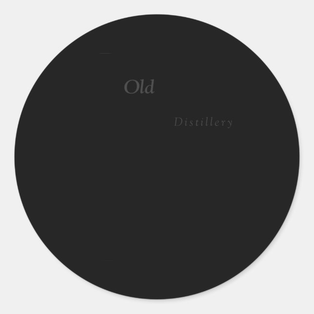 Pappy Bourbon Whiskey Classic Round Sticker (Front)