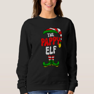 Pappy Elf Pajama Matching Group Christmas Holiday  Sweatshirt