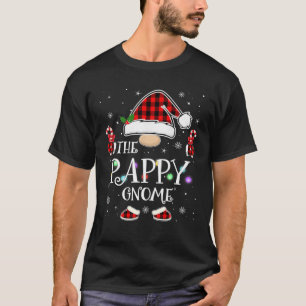 Pappy Gnome Buffalo Plaid Matching Family Christma T-Shirt